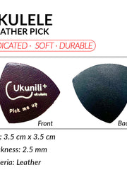 Load image into Gallery viewer, Ukunili Ukulele Leather Pick Soft Genuine Leather

