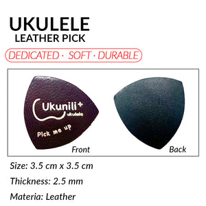 Ukunili Ukulele Leather Pick Soft Genuine Leather