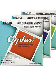 Load image into Gallery viewer, Orphee Bronze Vacuum Pack Acoustic Guitar Strings QA140/150/160
