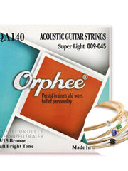 Load image into Gallery viewer, Orphee Bronze Vacuum Pack Acoustic Guitar Strings QA140/150/160
