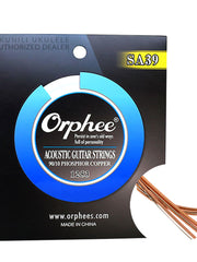 Load image into Gallery viewer, Orphee Phosphor Copper Light Acoustic Guitar Strings SA37/38/39
