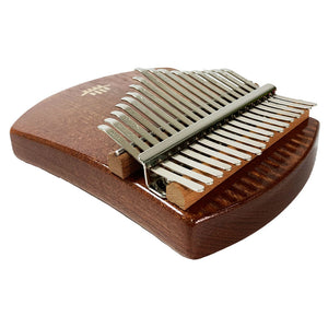 Hluru 17 keys Full Solid Sapele Wood Circular sector Kalimba