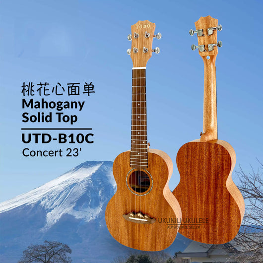 TODO Ukulele 23' Concert Mahogany Solid Top