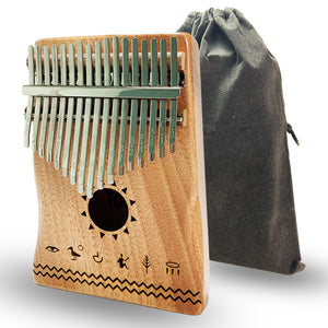 TODO Mahogany Wood Nile Design Kalimba 拇指琴 - Free Engraving 免费定制雕刻