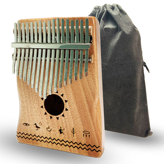 TODO Mahogany Wood Nile Design Kalimba 拇指琴 - Free Engraving 免费定制雕刻