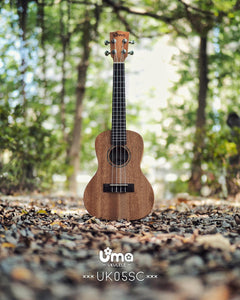 Uma Ukulele 23' Concert Mahogany Solid Top  UMA UK-05SC