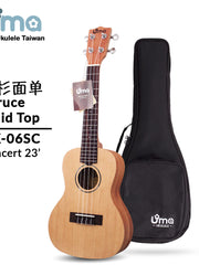 Load image into Gallery viewer, Uma Ukulele 23&#39; Concert Spruce Solid Top  UMA UK-06SC
