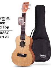 Load image into Gallery viewer, Uma Ukulele 23&#39; Concert Spruce Solid Top  UMA UK-06SC
