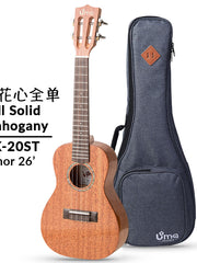 Load image into Gallery viewer, Uma Ukulele 26&#39; Tenor Full Solid Mahogany Gloss UMA UK-20ST
