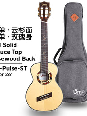 Load image into Gallery viewer, Uma Ukulele 26&#39;Tenor Full Solid Engelmann Spruce / Black Walnut UMA-PulseST
