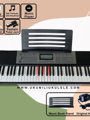 Load image into Gallery viewer, Angelet 61 Keys Electronic Keyboard Piano Led Light  XTS-690F
