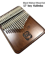 Load image into Gallery viewer, Walter 17 keys Full Solid Black Walnut Wood Kalimba

