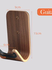 Load image into Gallery viewer, Ukulele / Guitar wood adhesive wall mount holder hanger violin hook stand
