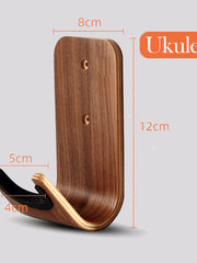 Load image into Gallery viewer, Ukulele / Guitar wood adhesive wall mount holder hanger violin hook stand
