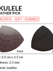 Load image into Gallery viewer, Ukunili Ukulele Leather Pick Soft Genuine Leather
