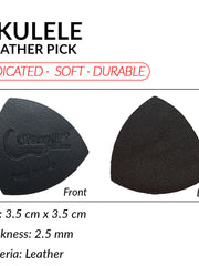 Load image into Gallery viewer, Ukunili Ukulele Leather Pick Soft Genuine Leather
