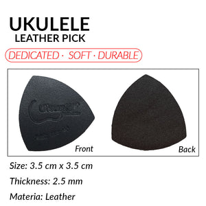 Ukunili Ukulele Leather Pick Soft Genuine Leather
