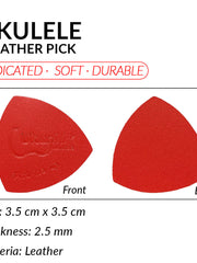 Load image into Gallery viewer, Ukunili Ukulele Leather Pick Soft Genuine Leather

