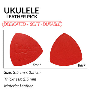 Ukunili Ukulele Leather Pick Soft Genuine Leather