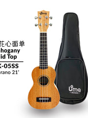 Load image into Gallery viewer, Uma Ukulele 21&#39; Soprano Mahogany Solid Top  UMA UK-05SS
