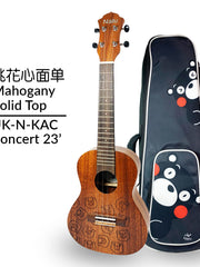 Load image into Gallery viewer, Nalu Kumamon KUC Ukulele 23&#39; Concert Mahogany Solid Top
