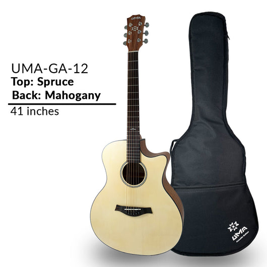 UMA GA-12 Acoustic Guitar 41 inches Wood